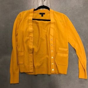 Gold j. Crew wool cardigan